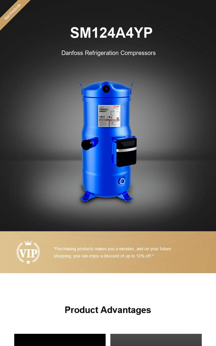 Danfoss Compressor SM124A4YP, technical parameters pdf, structure diagram